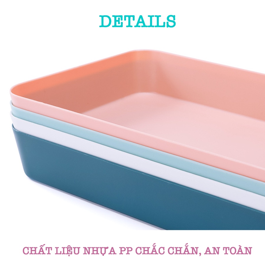 Khay Chia Ngăn Kéo, Để Bàn Nhiều Màu Nhiều Size Siêu Dày Dặn Lưu Trữ Văn Phòng Phẩm