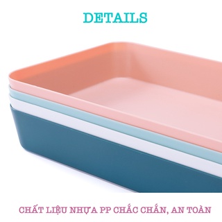 Khay Chia Ngăn Kéo, Để Bàn Nhiều Màu Nhiều Size Siêu Dày Dặn P002