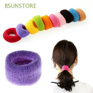 Sỉ 20 Len cột tóc bản 3-4cm(màu ngẫu nhiên)