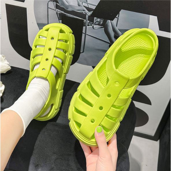 [LOẠI 1-TẶNG STICKER] Dép Sandal Nữ Chao, Dép quai hậu nữ đi học, đi chơi Độn Đế cao 6cm Ulzzang Phong Cách Unisex DSC3