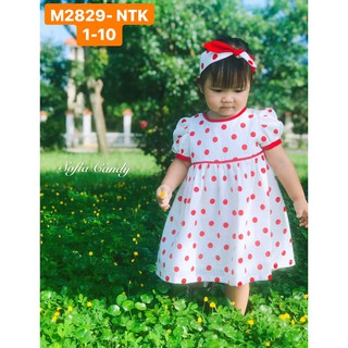 Combo váy bi đỏ kèm tu ban - mã 2829