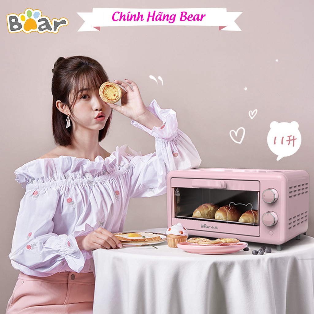 Lò nướng mini chính hãng BEAR DKX- D11B1 dung tích 11 lit công suất 800W