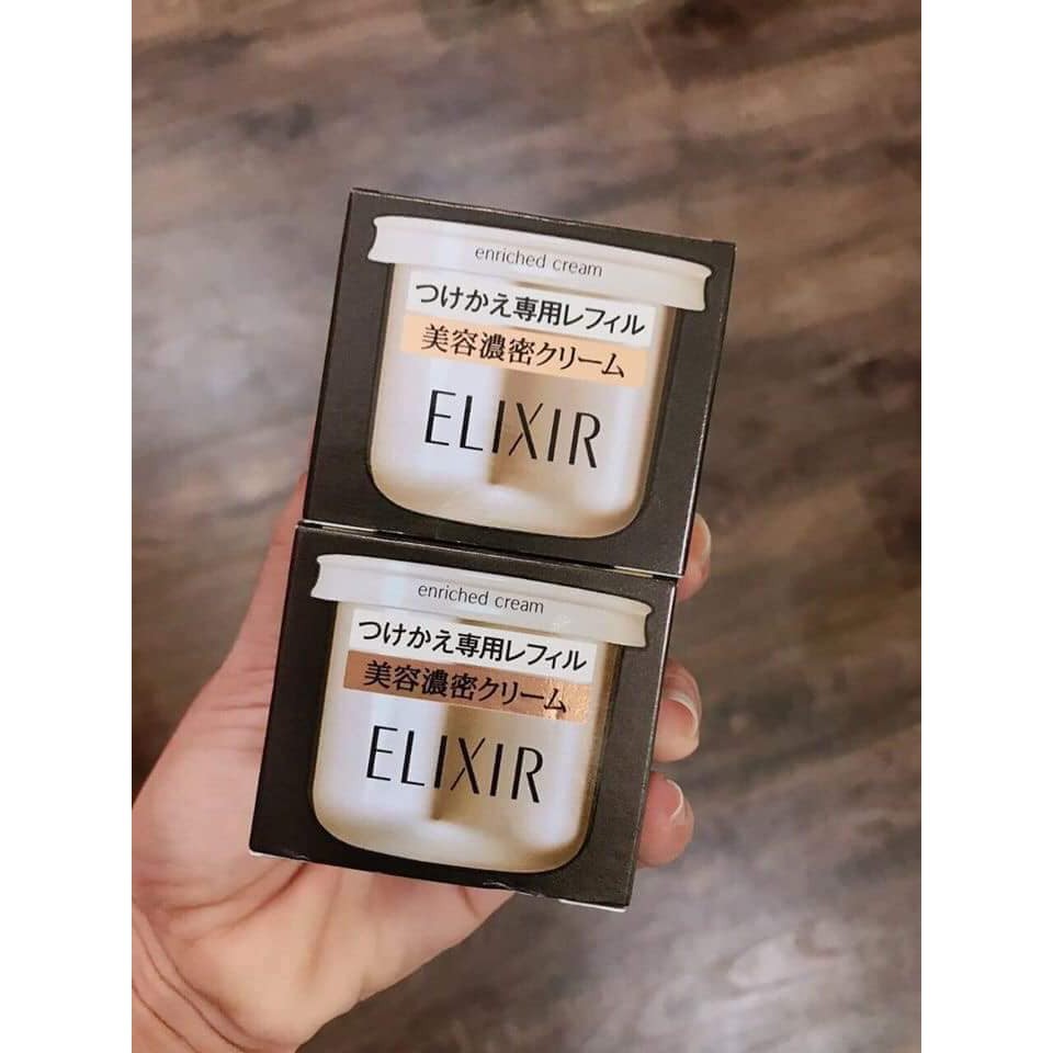 Lõi thay thế kem dưỡng da ELIXIR Enriched Cream SHISEIDO Nhật 45g.