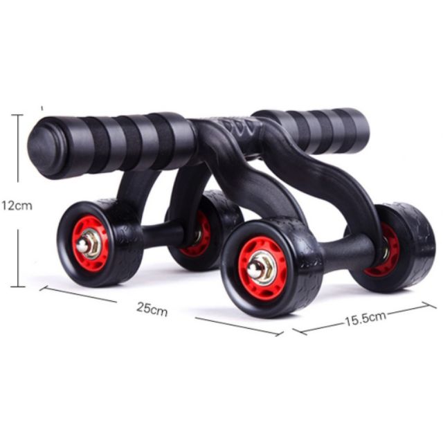 [FREESHIP] Con lăn tập bụng, dụng cụ tập gym tại nhà, dụng cụ tập cơ bụng đa năng ( con lăn 4 bánh)