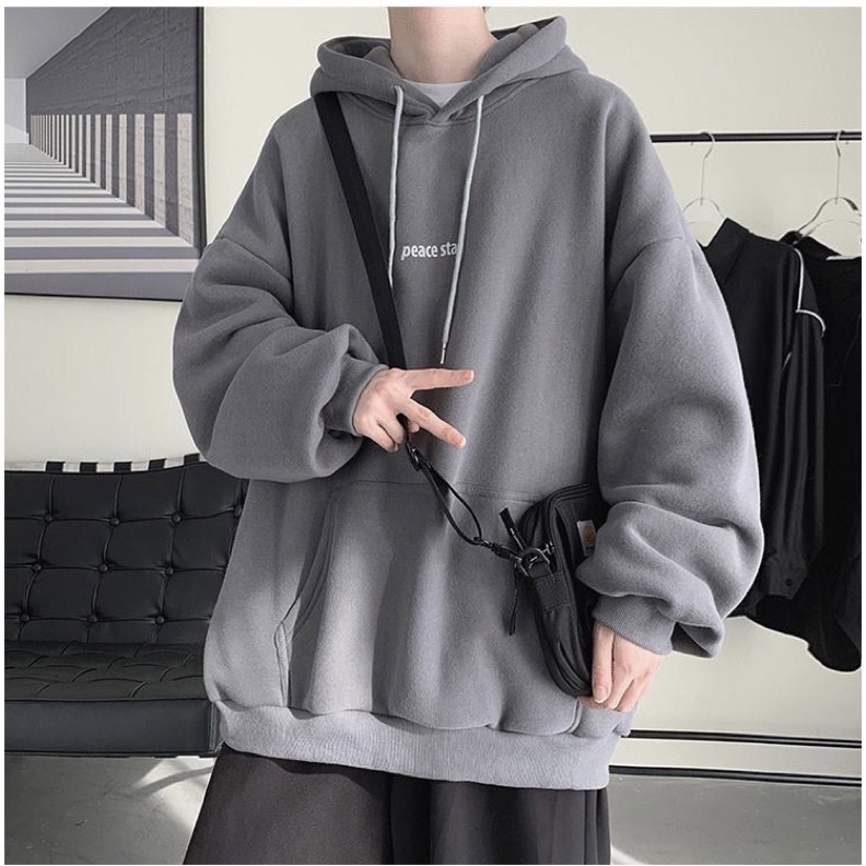 Áo hoodie nam nữ chất nỉ bông dày đẹp in hình peace