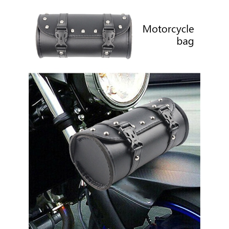 Túi Đựng Dụng Cụ Hình Thùng Gắn Ghi Đông Xe Máy Màu Đen