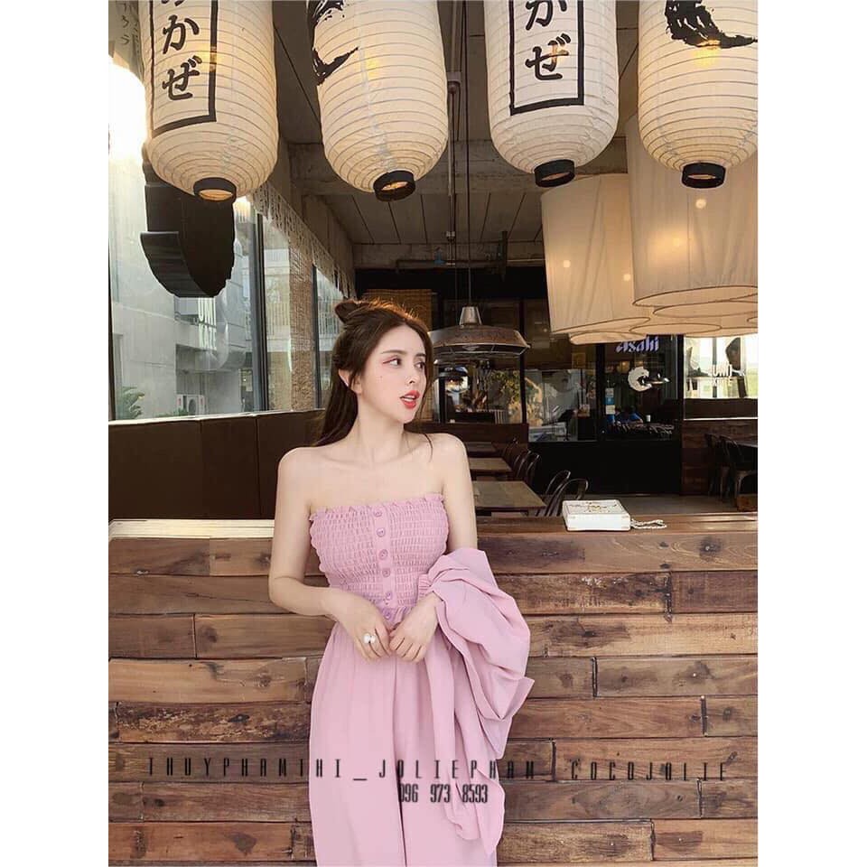Set lụa tuyết 3 món : áo somi + áo ống thun nhún + quần ống suôn