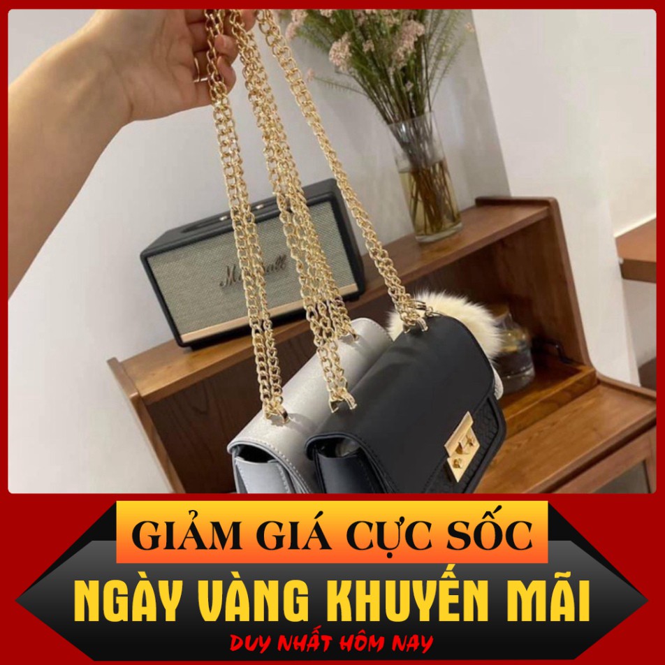 Túi Xách Nữ ⚡ SIÊU HOT⚡ Túi Xách C.N.K Phong Cách Hàn Quốc Hàng Đẹp 2 Màu Đen - Ghi