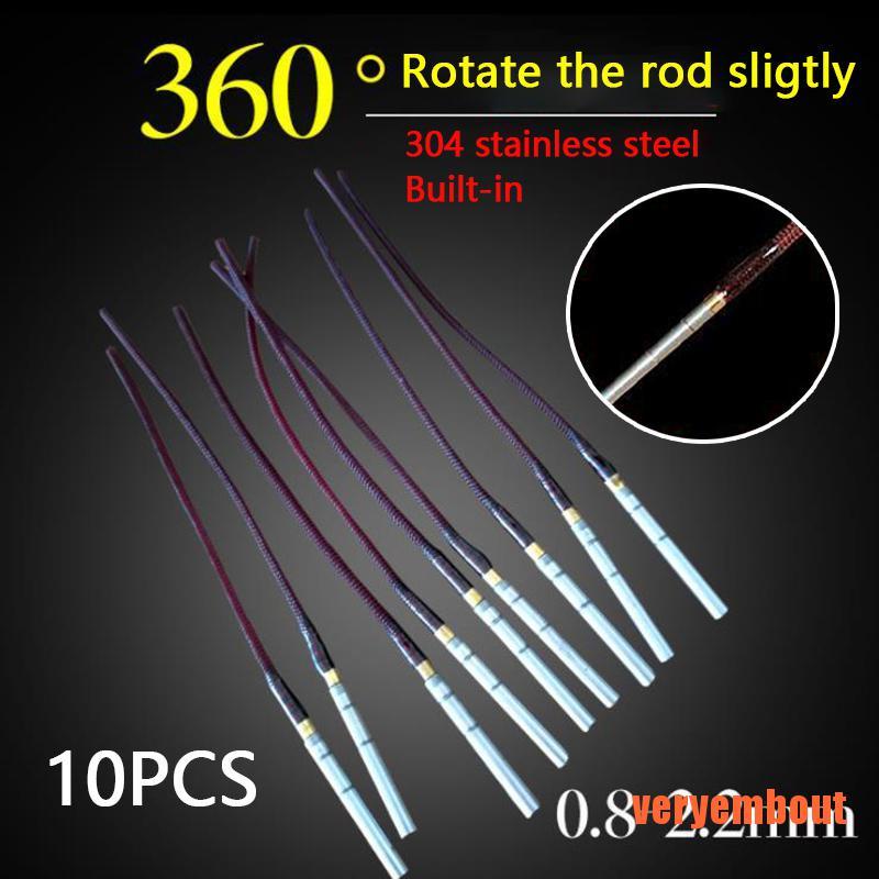 Bộ 10 Phụ Kiện Gắn Cần Câu Cá 0.8mm-2.2mm