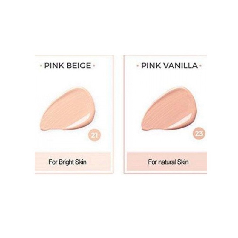 Phấn Nước DPC Pink A.ura Cushion SA SPF 50+ PA+++ Hàn Quốc màu cam và màu hồng - HONGS KOREA