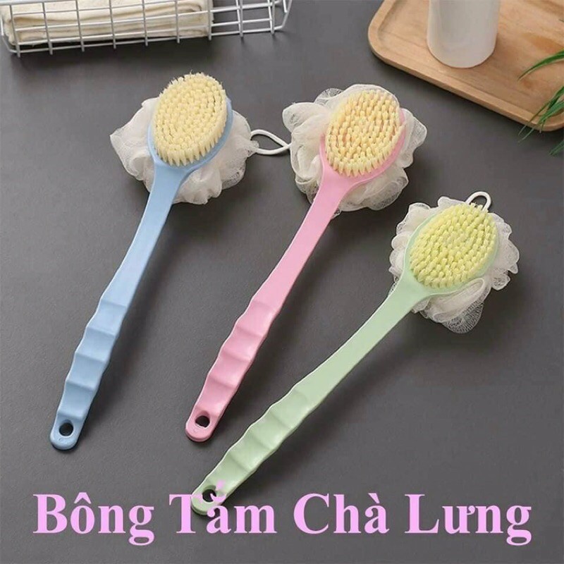 Con lưng 2 đầu kèm bông tắm