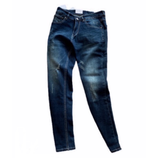 Quần jean nam rách ống ôm xuất dư cao cấp | BigBuy360 - bigbuy360.vn