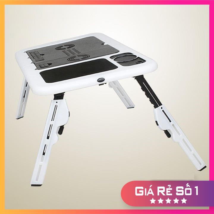 Bàn Laptop Đa Năng⚡𝐅𝐑𝐄𝐄 𝐒𝐇𝐈𝐏⚡E-Table LD09 Bàn Làm Việc Đa Năng Để Laptop Có Quạt Tản Nhiệt Nhựa ABS Siêu Bền