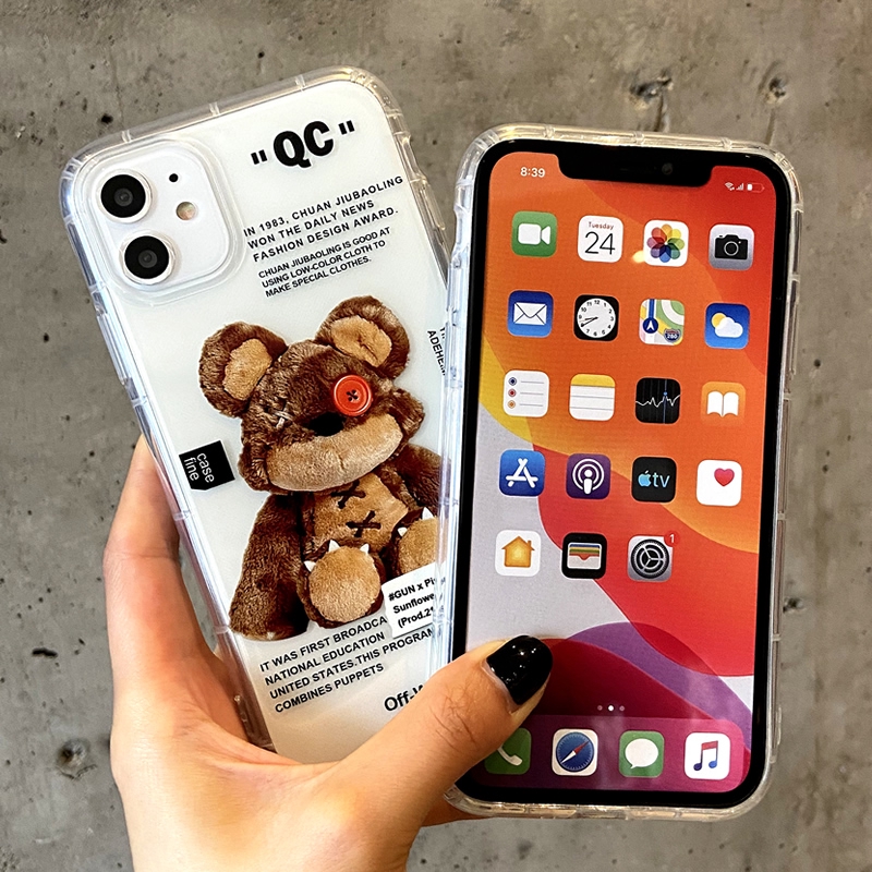 Ốp điện thoại họa tiết gấu cho iPhone 6/6 Plus/7/7 Plus/8/8 Plus/X/XS/XR/XS MAX/11/11 PRO/11 Pro MAX/SE | BigBuy360 - bigbuy360.vn
