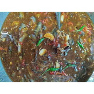 Mắm cá chốt trộn đu đủ