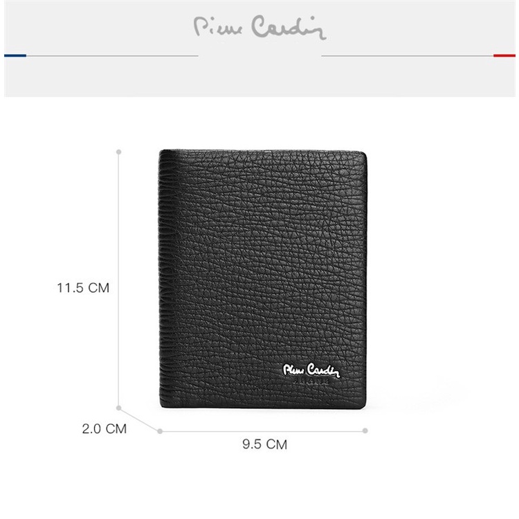 Ví dọc Pierre cardin da hươu cao cấp