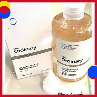 Nước hoa hồng Toner acid AHA làm sạch sâu tẩy da chết The Ordinary Glycolic Acid 7% Toning Solution chí