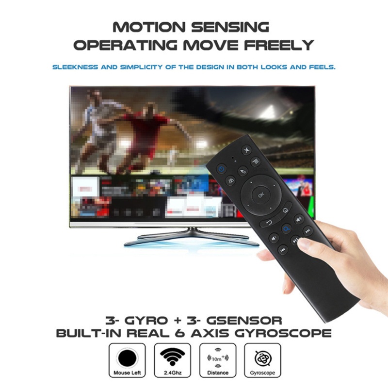 Con Quay Hồi Chuyển Bằng Giọng Nói WU Nâng Cấp Cho TV LED G20SBTS 2 4G Thông Minh