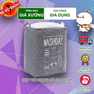 Hộp vải cao cấp đựng chăn màn quần áo gấp gọn WASHDAY 75L (WD75)