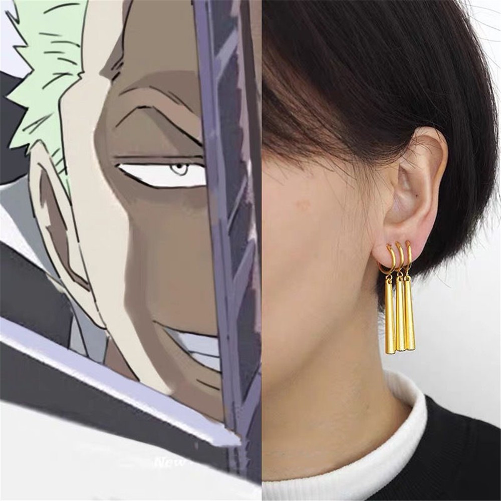 Set 3 khuyên tai họa tiết One Piece độc đáo
