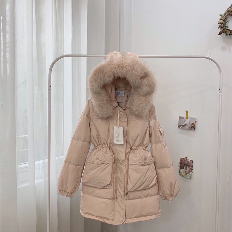 Áo khoác phao lông vũ dáng lỡ