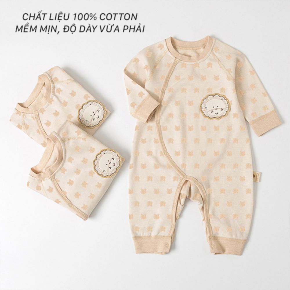 [Organic Baby] Bộ body cho bé từ 0-2 tuổi chất liệu 100% Cotton mềm mịn (hỗ trợ đổi trả nếu bé mặc không vừa)