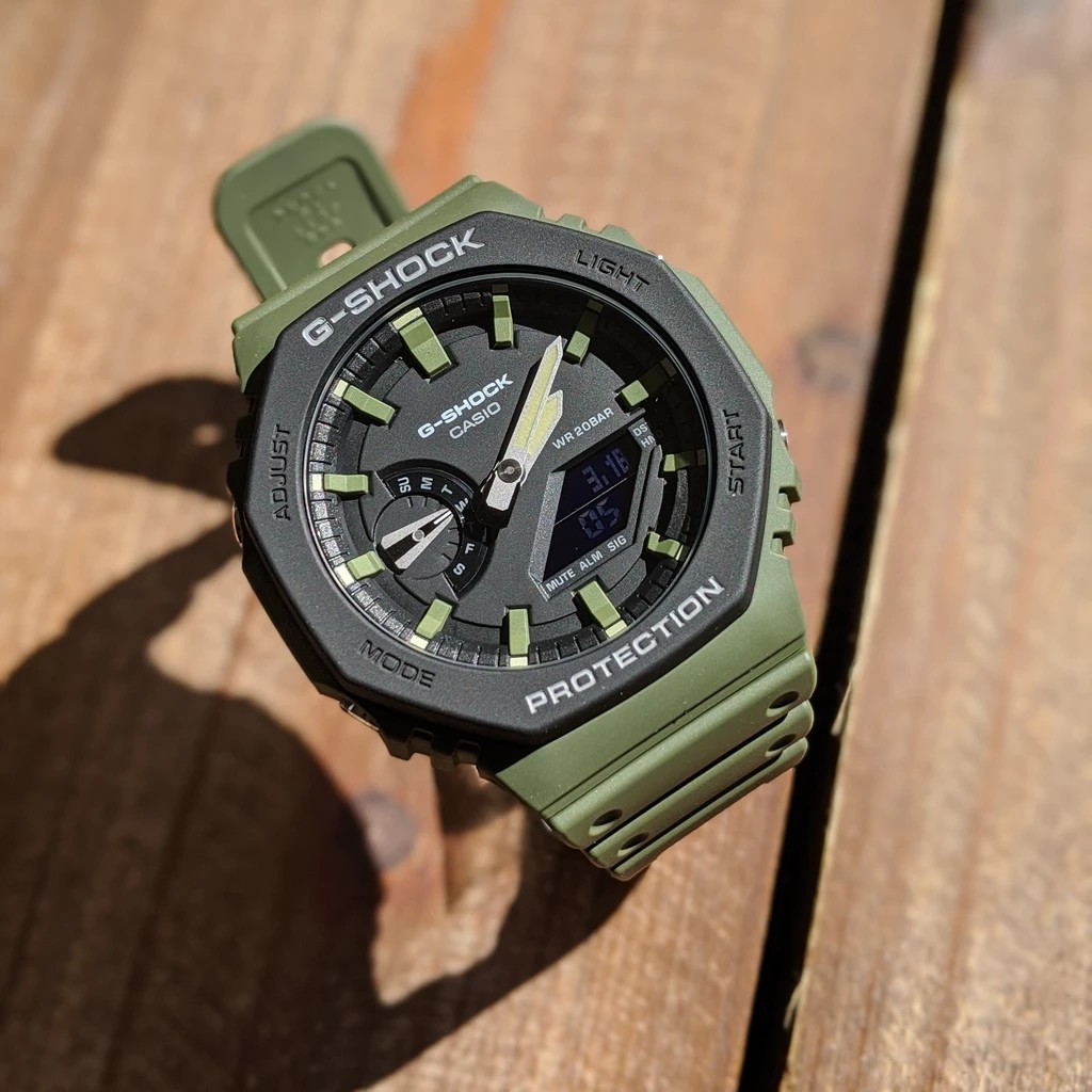 Đồng Hồ Casio Nam Dây Nhựa GSHOCK GA-2110SU-3A Chính Hãng
