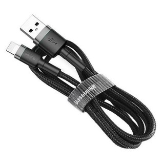Cáp sạc Baseus bọc dù Cafule Lightning2.4A, CHỐNG GẬP ĐỨT