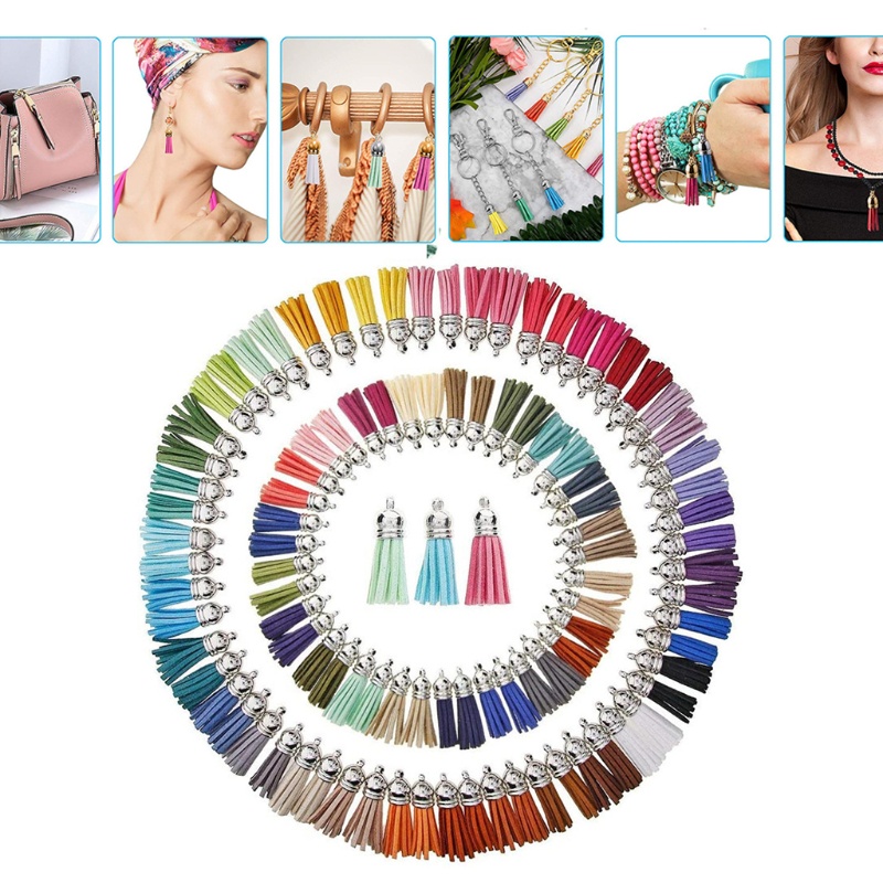 Dây Tua Rua Mini 38mm Bằng Da Lộn Dùng Làm Trang Sức DIY