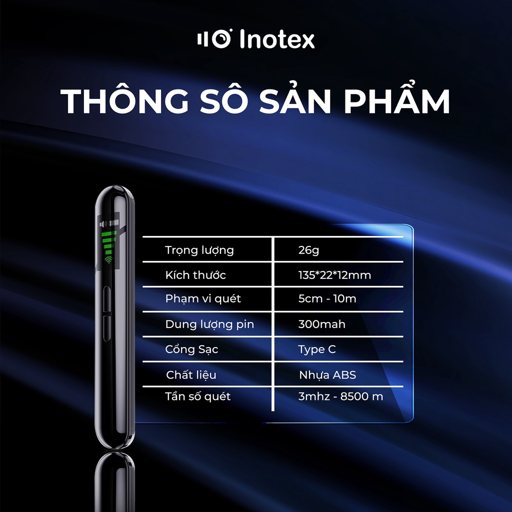 Thiết bị phát hiện Nghe Lén, Quay Lén, Ghi Âm - PA2 chính hãng bảo hành 12 tháng