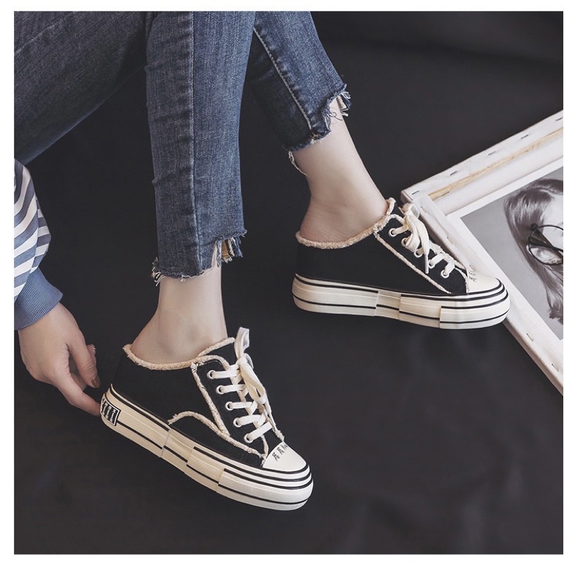 Giày sục thể thao độn đế 7cm⚡️ANDU STORE⚡️