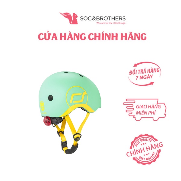 Mũ đội đầu cho bé Scoot and Ride màu Kiwi