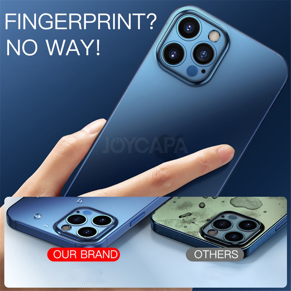 Ốp điện thoại PP siêu mỏng trong suốt chống sốc độc đáo cho iPhone 12 Mini 11 Pro Max X XR XS SE 2020 7 8 6s Plus