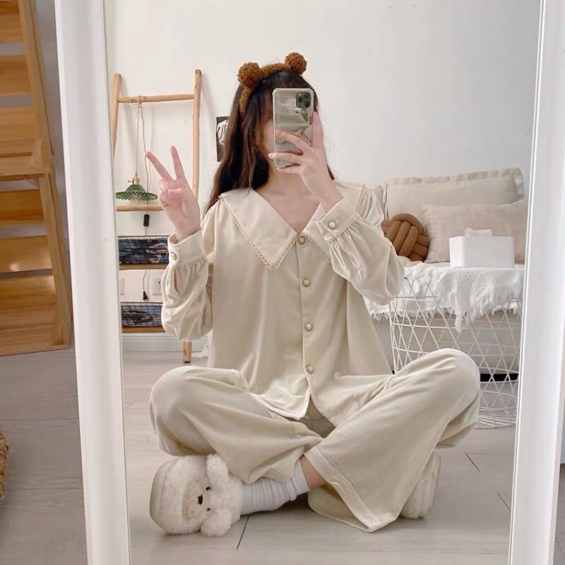 BỘ MẶC NHÀ NHUNG ẤM ULZZANG