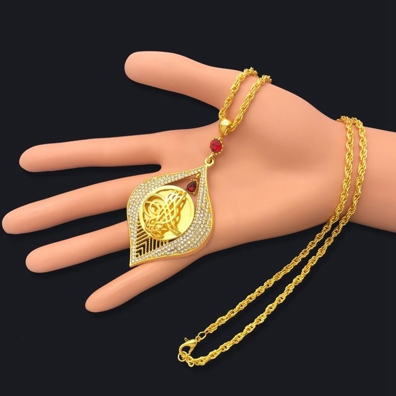 Vòng cổ Vàng 18K Trang Trí Phong Cách Hồi Giáo Kiểu Ả Rập