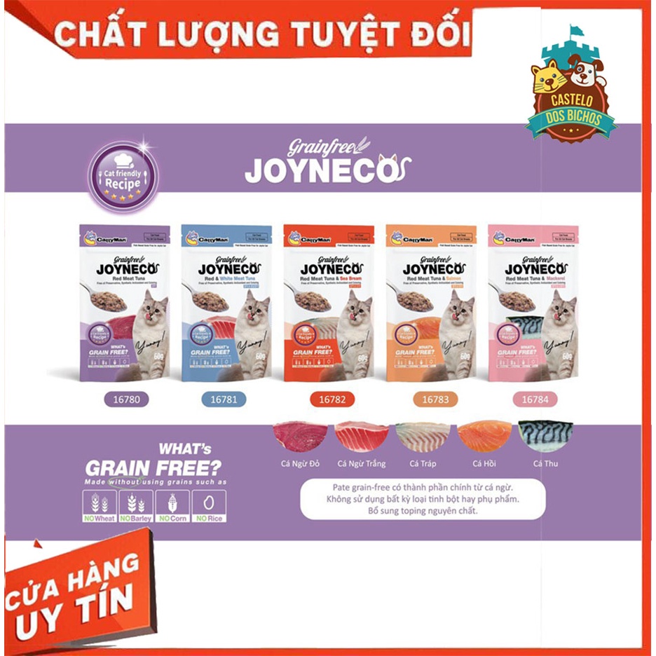 Pate Mèo - Pate Catty Man Cho Mèo - Túi Cá Ngừ JOYNECO Cho Mèo