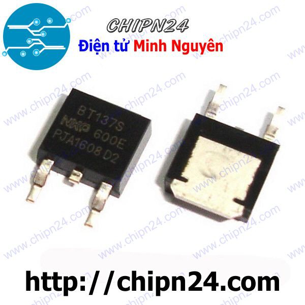 [2 CON] Triac Dán BT137S-600E TO-252 8A 600V (SMD Dán) (BT137-600 BT137)