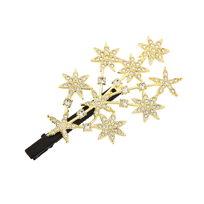 Kẹp Tóc Hình Ngôi Sao Đính Đá Lấp Lánh Thời Trang Cho Nữ