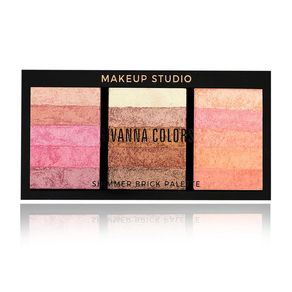 Phấn má hồng 15 màu dạng bột sivanna Thái lan Odbo It's A Must Love Highlight X Shimmer Palette