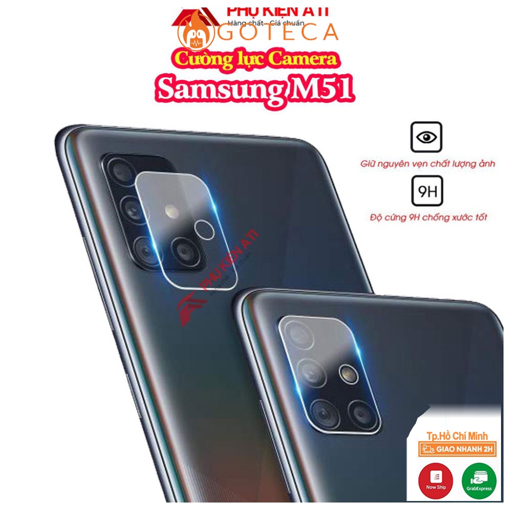 Kính cường lực Camera M51-Trong suốt-Độ cứng 9H