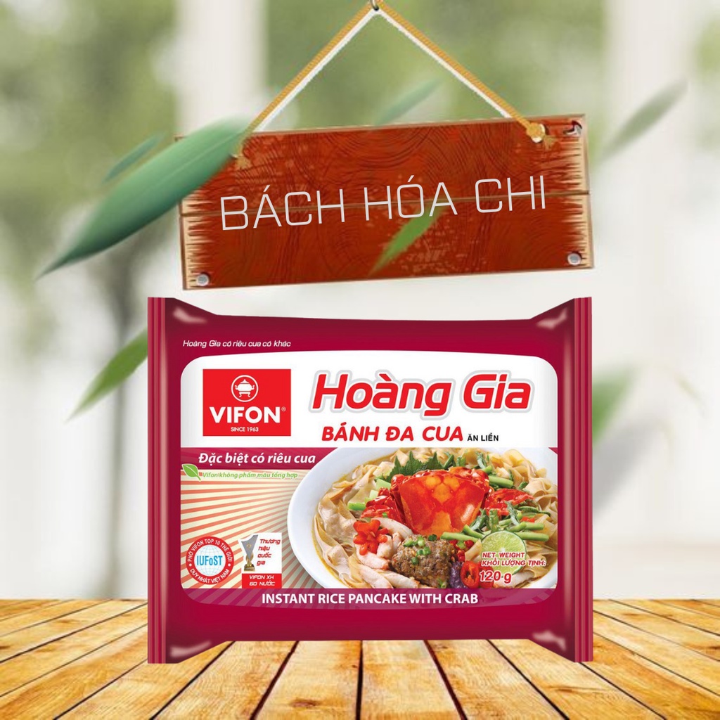 Combo 5 gói  Bánh đa cua Vifon Hoàng Gia(có gói riêu cua thật)