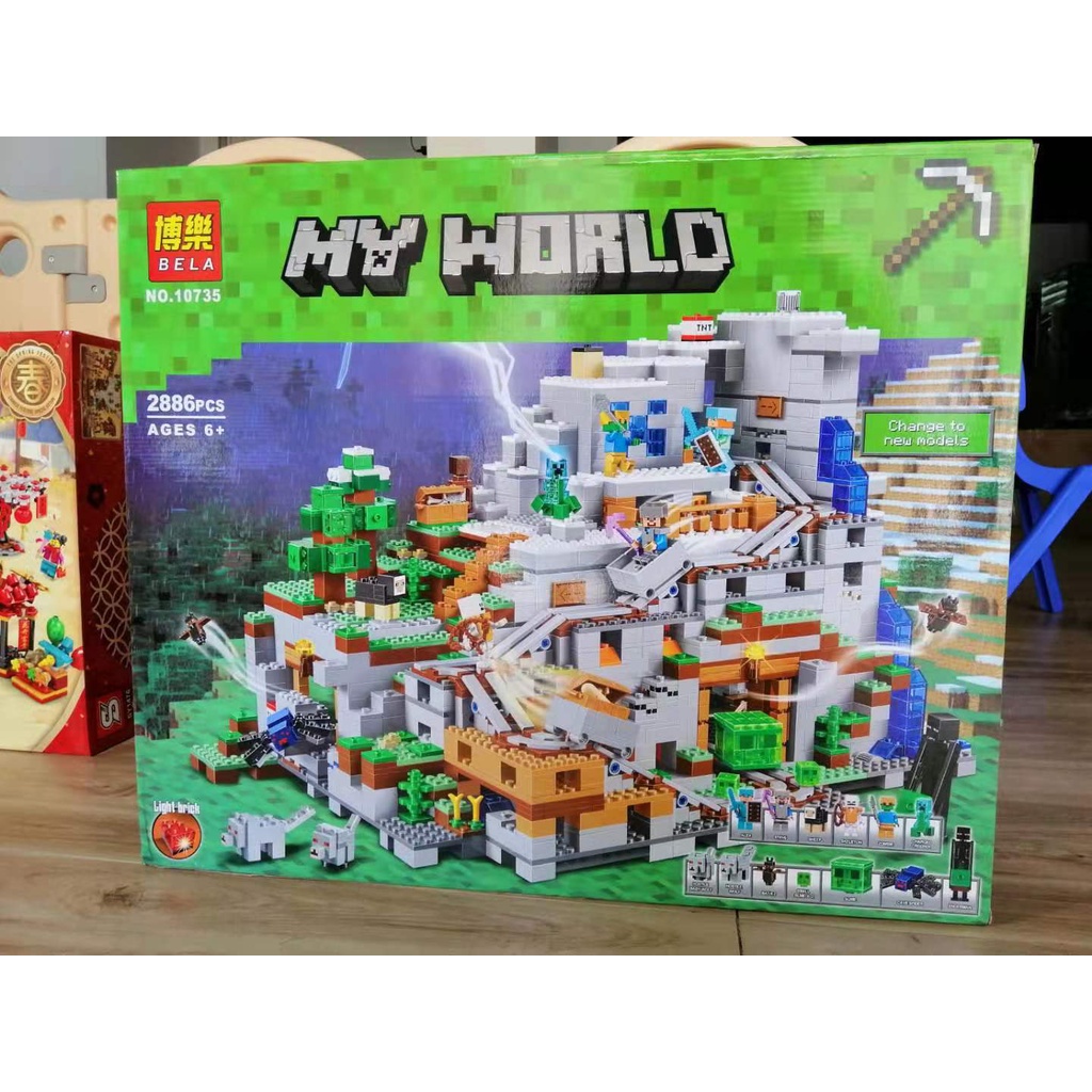 Đồ chơi Lắp ghép Mô hình  Xếp Hình Hang Động Trong Núi Bela 10735