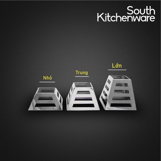 Kệ Inox trưng bày buffet - vuông lớn