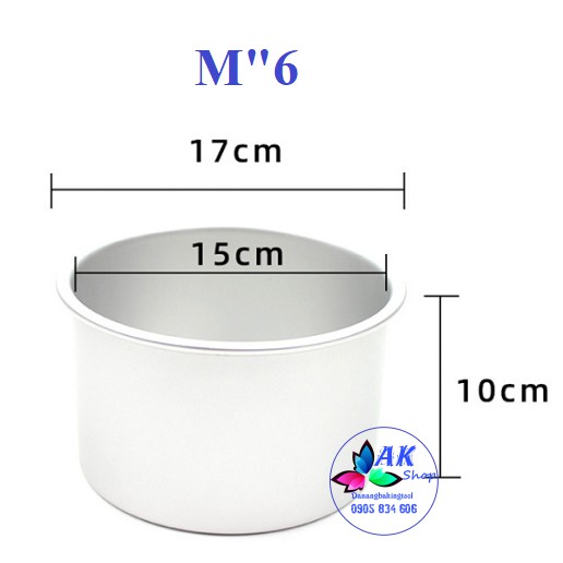 2412.081 KHUÔN NHÔM ĐÚC TRÒN ĐẾ RỜI 15CM - CAO 10CM