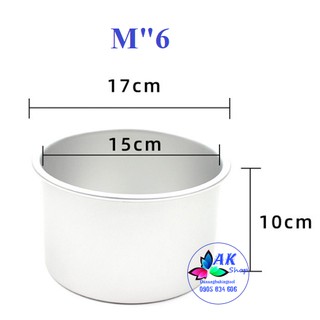 2412.081 KHUÔN NHÔM ĐÚC TRÒN ĐẾ RỜI 15CM - CAO 10CM (M"6)