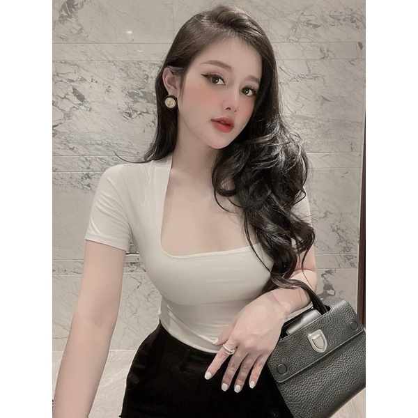 ÁO THUN LẠNH CỔ VUÔNG CHẤT MÁT MS10762 (G4-6)