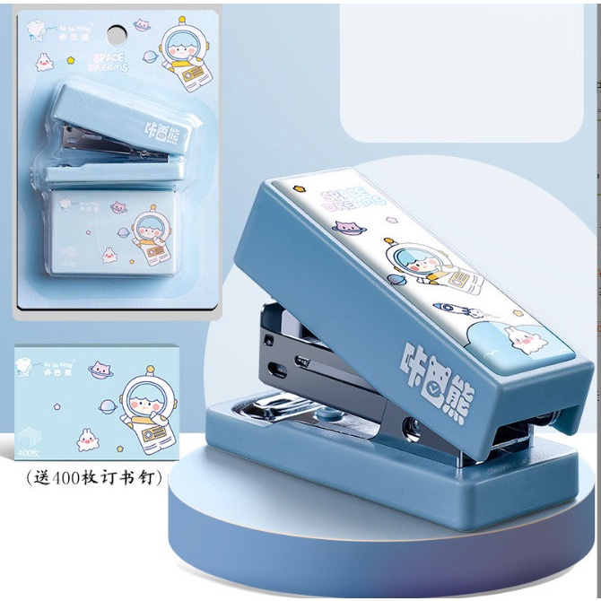Dụng cụ bấm ghim văn phòng kiểu dáng cute (kem hộp ghim) BAG U BAMGHIMCUTE36
