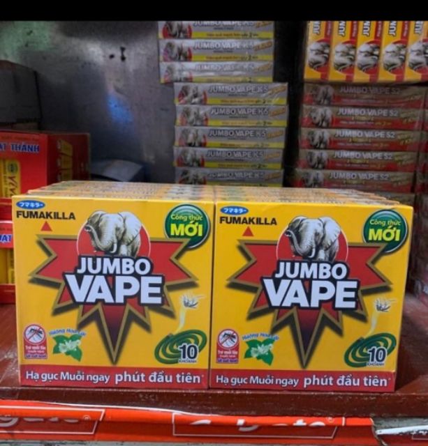 Nhang trừ muỗi Jumbo Vape M1 Lavender hoặc hương Lài hộp 10 khoanh