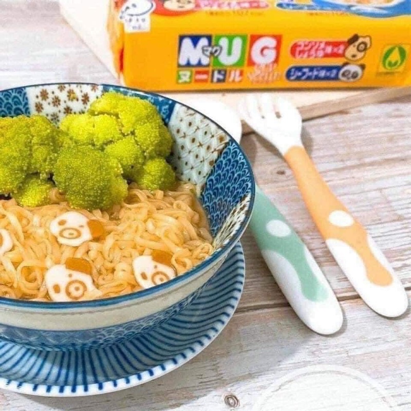 Mì Mug Nhật cho bé từ 1 tuổi, mì ăn liền, Mì Mug xanh - Vàng [nội địa Nhật ]