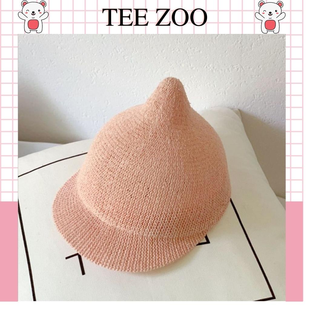Mũ cho bé Teezoo chất liệu cói thiết kế hình củ tỏi siêu đáng yêu cho bé MH08